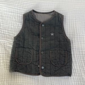 toddler reversible quilt vest (Korean brand)